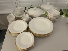 Royal Doulton white with gold