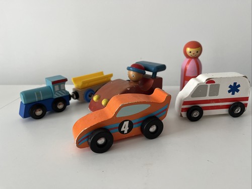 Vintage wooden car train - vintage,