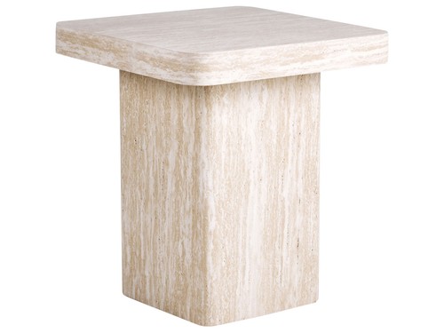 Side table duson travertine - side,