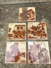 5 x Italian wall tiles for kitchen bathroom utility 6" x 6" quite unique design?