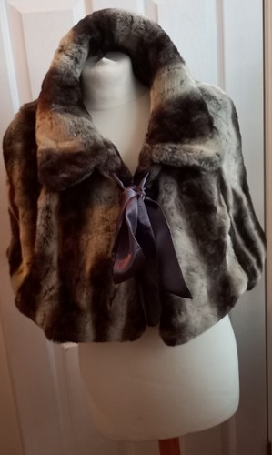 Phase faux fur bolero - faux, shrug