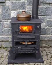 Fireplace Stove with Oven Cast