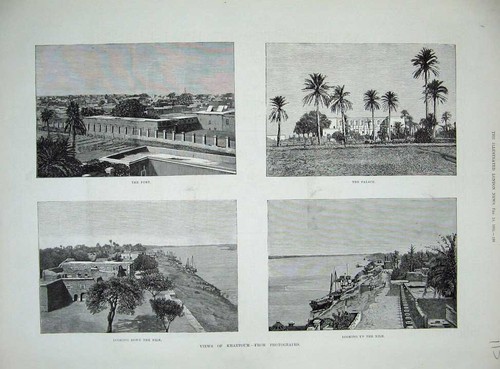 Original old antique - old, print