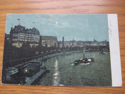 1903 original postcard - original, thames