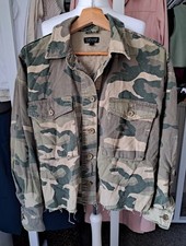 Topshop Khaki Camouflage Denim