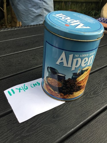 Alpen cereal tin vintage - alpen,