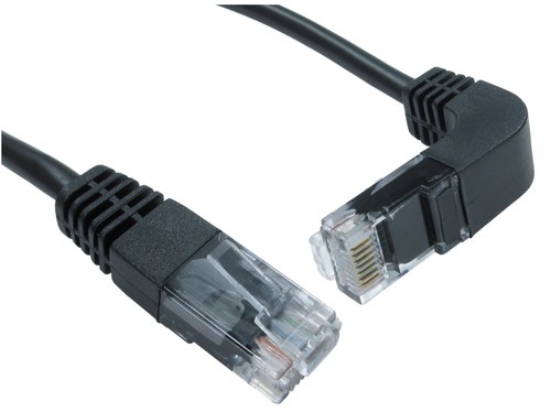 Network cable right - right, angled