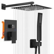 Black Concealed Bathroom Mixer