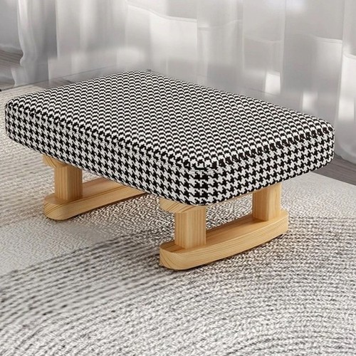 Wooden sofa stool ottoman - wooden,