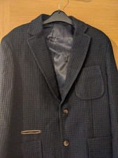 Mens Feraud Navy Wool Blend