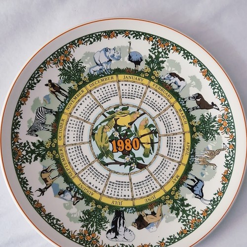 Wedgwood safari calendar plate - safari,