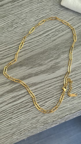 K18 gold paperchain elongated - k18, paperchain/elongated