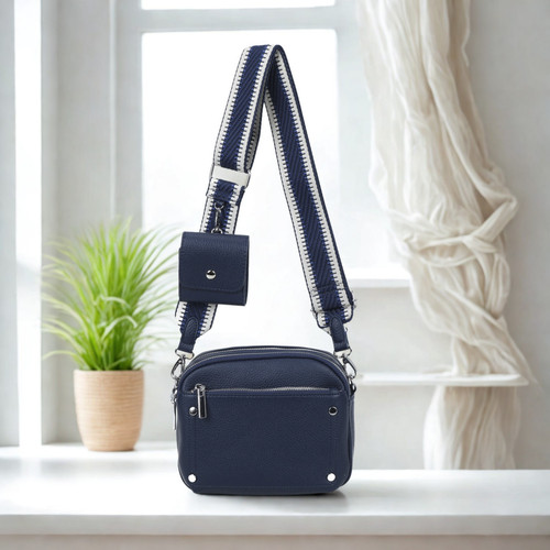 Women pvc crossbody bag - bag, double