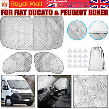 For FIAT DUCATO & PEUGEOT BOXER CAB SET INTERNAL THERMAL BLINDS WINDSCREEN COVER