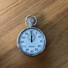Vintage Ingersoll Mechanical Stopwatch – Shock Resistant – Chrome Finish – Fully