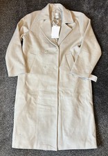 YAS Womens Trench Coat Cream
