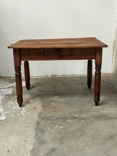Antique pine dining - dining, table