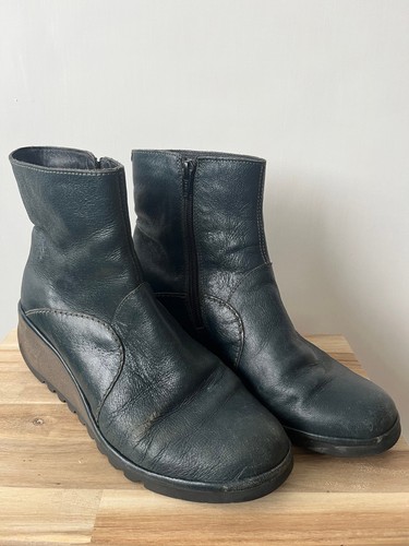 Fly london nest petrol - fly, leather