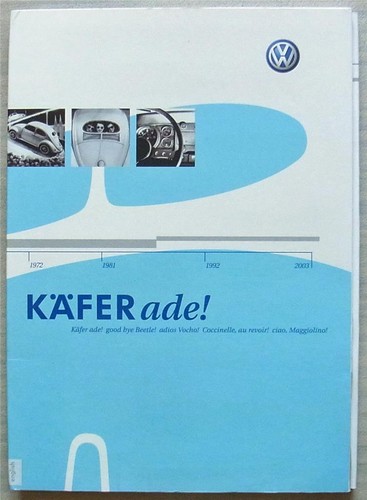 Volkswagen beetle kafer ade - volkswagen,