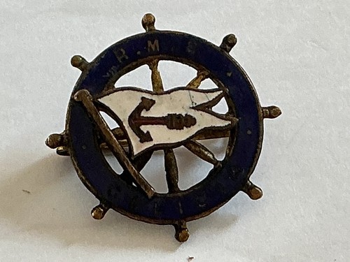 Anchor line ship wheel - anchor, enamel