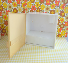 Vintage Bathroom Cabinet Plastic Wall Mounted Free Standing Flair Space Age 70s