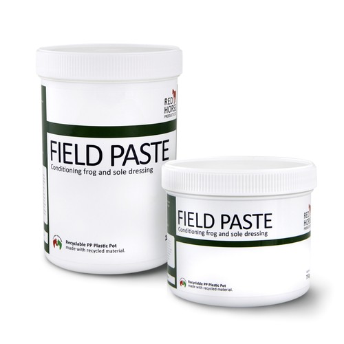 Red horse field - red,