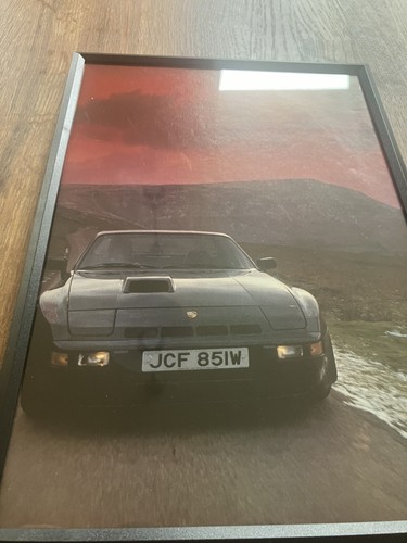 Framed original porsche 924 - original,