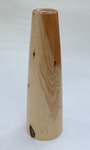Hand turned yew - yew, bud