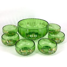 Vintage Bohemian Glass Salad
