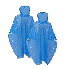 2 Pack Waterproof Rain Poncho