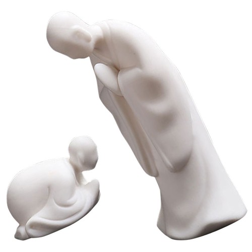 Pair monk statue decor - monk,