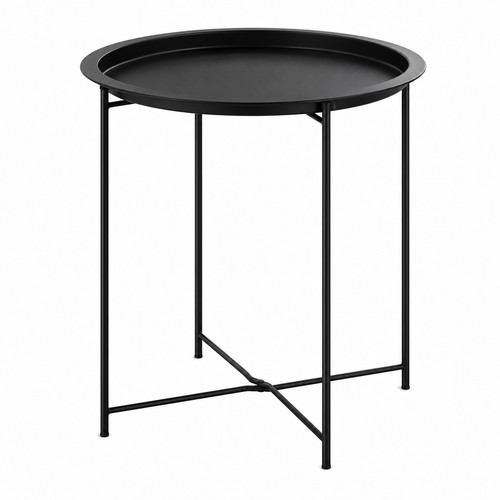 Essentials round metal tray - metal,
