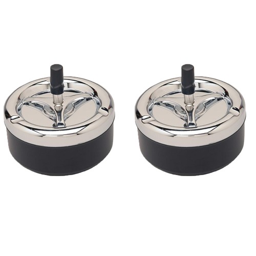 2pcs stainless steel - steel, ashtray