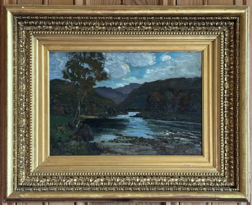 Antique scottish oil - antique,
