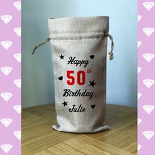 Personalised Bottle Bag Wine