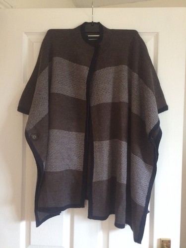 Poncho style cardigan - poncho,