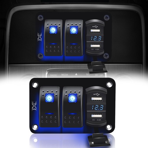 Gang toggle rocker switch - 3,