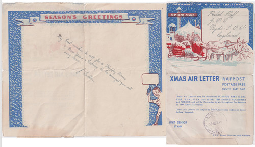 Ww2 postal staff ryde isle - postal,