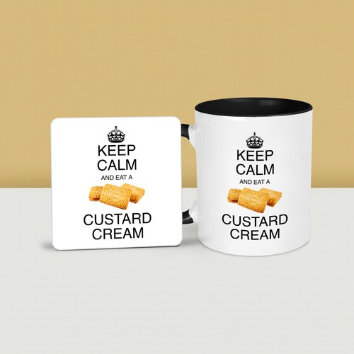 Keep calm and eat - calm, custard