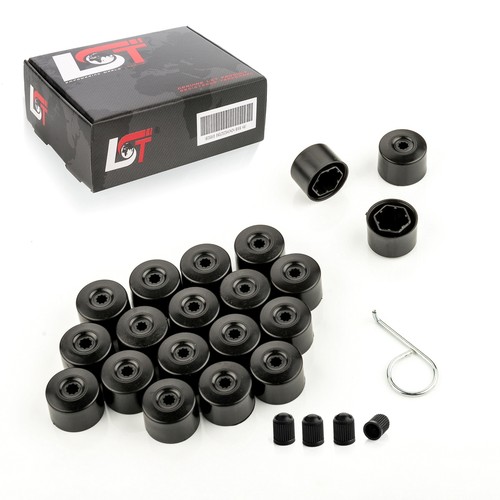 20x wheel nut - black, matte