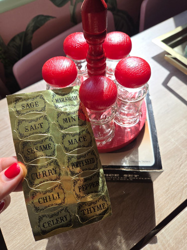 Vintage retro spice rack - retro,