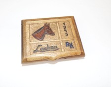 Old Lauban Casket Hand-Carved 1945 Horse Box 2nd World War Silesia