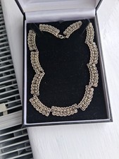 vintage necklace. Nickel and