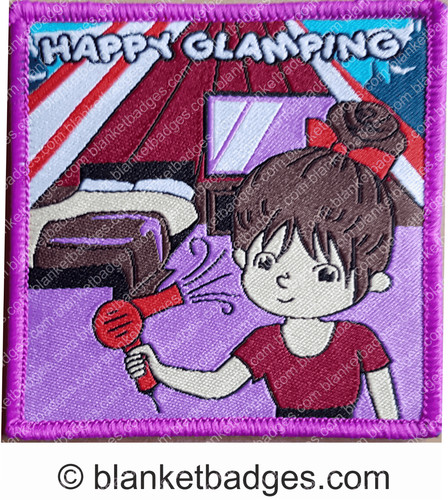 Happy glamping badge - 10,