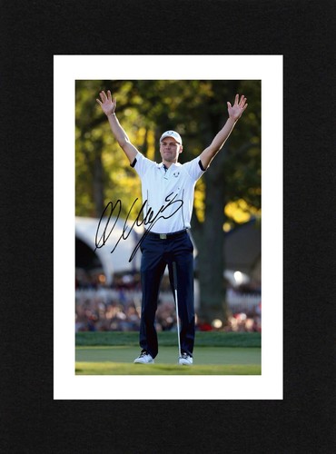 8x6 mount martin kaymer - mount, signed