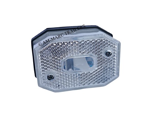 White front marker light - white, lamp