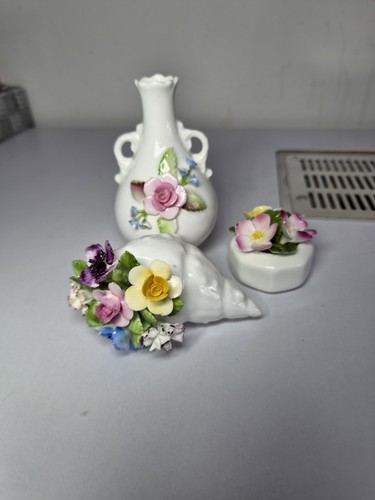 Pair vintage coalport bone - coalport,