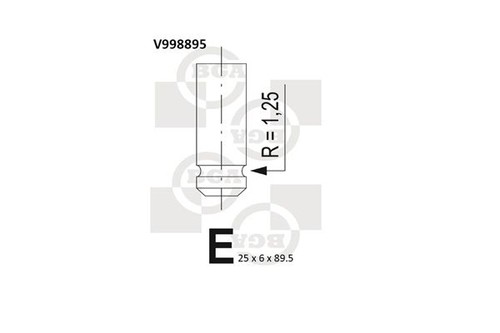 Bga v998895 exhaust valve fits - bga,
