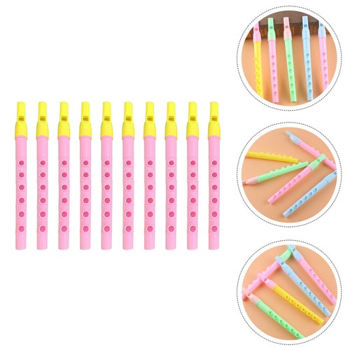 10pcs plastic flute - plastic, 6-hole