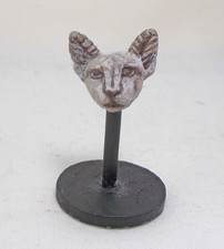 Dolls House EGYPTIAN STYLE BASTET HEAD ON PLINTH ArtisansK. Coursien & T. Dudley